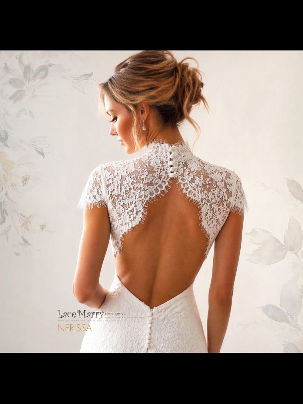 Wedding Dress Topper/ Bolero - Picture 3 of 3